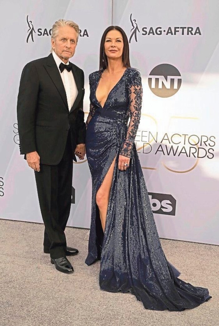 Happily married since 2000: Michael Douglas and Cathrine Zeta-Jones.