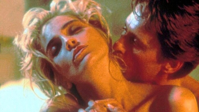 Douglas caused controversy with Sharon Stone in "Basic Instinct".