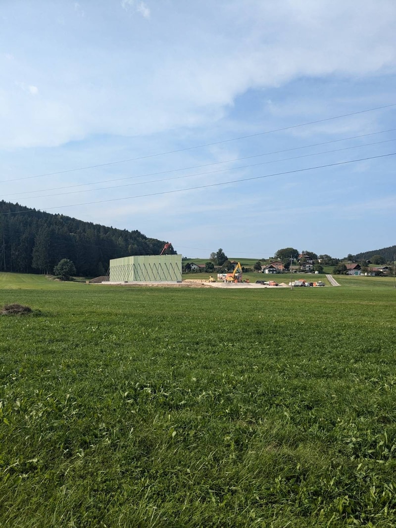 Die Probebohrung in St. Georgen im Attergau ist vorbereitet. (Bild: Franz Edelmann)