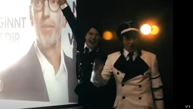 Following the release of the "Euer Wille geschehe" music video, the Volkstheater has also come in for a lot of criticism. (Bild: Screenshot/YouTube.com/Volkstheater Wien)