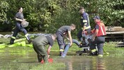 Der Starkregen brachte nicht nur Überflutungen wie in Mauerkirchen, sondern nun auch mancherorts ...
