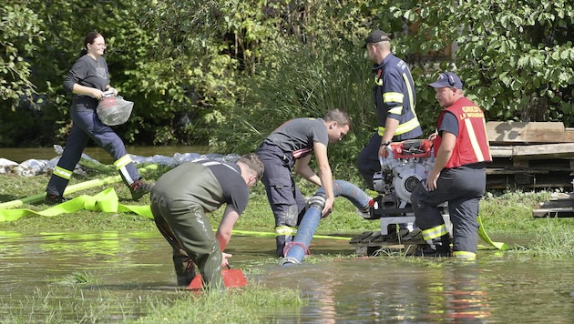 Der Starkregen brachte nicht nur Überflutungen wie in Mauerkirchen, sondern nun auch mancherorts Probleme mit dem Trinkwasser. (Bild: Manfred Fesl)