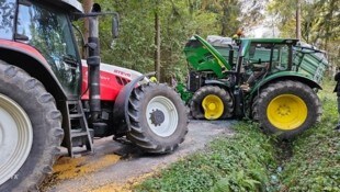 Auf dieser schmalen Gemeindestraße krachte es.
