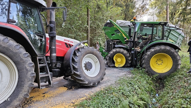 Auf dieser schmalen Gemeindestraße krachte es. (Bild: ABI Konrad und ABI Haas)