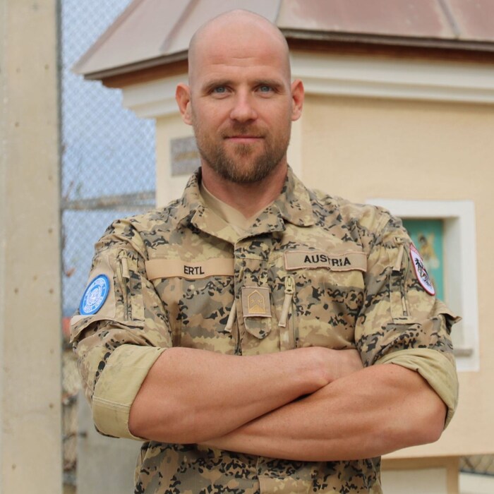 Oberstleutnant Peter Ertl, Kommandant des österreichischen Kontingents im Süden des Libanon.