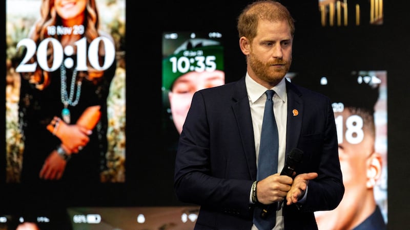 Prince Harry warns in New York about the effect of social media on children. (Bild: APA Pool/Getty Images via AFP/GETTY IMAGES/Alex Kent)