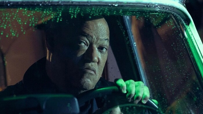 Der „Matrix“-Schauspieler Laurence Fishburne als Fundi Romaine in „Megalopolis“.