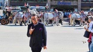 Feierte am Oktoberfest in München ausgelassen: Klaus Leutgeb (Bild: Scharinger Daniel/Pressefoto Scharinger)