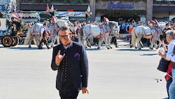 Feierte am Oktoberfest in München ausgelassen: Klaus Leutgeb (Bild: Scharinger Daniel/Pressefoto Scharinger)