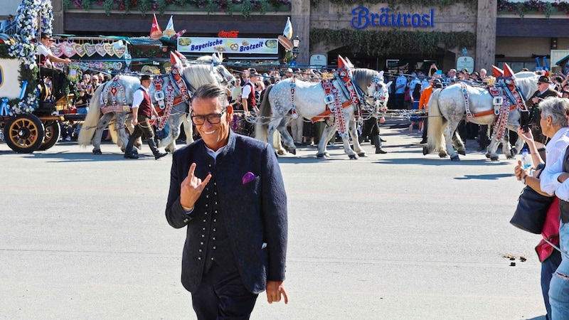 Celebrated exuberantly at the Oktoberfest in Munich: Klaus Leutgeb (Bild: Scharinger Daniel/Pressefoto Scharinger)