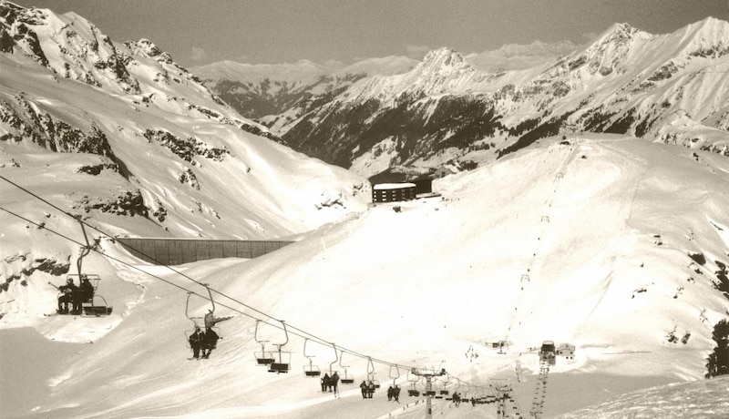 The view from the mountain station on the Medelzkopf towards the Rudolfshütte. (Bild: Honorar)