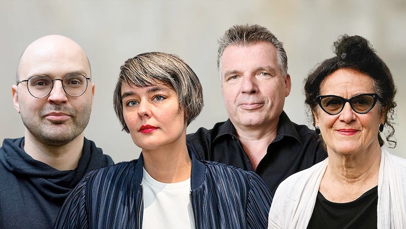 Thomas Diesenreiter (from left to right), Oona Valarie Serbest, Thomas Baum, Elisabeth Schweeger (Bild: Reinhard Winkler, Markus Wenzel, Petra Moser, Harald Dostal)