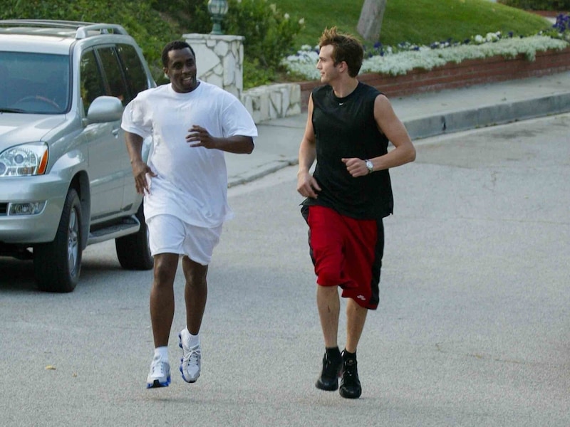 Kutcher und P. Diddy trafen sich Anfang der 2000er nicht nur auf Partys, sondern auch zum Sport. (Bild: Photo Press Service/www.pps.at)