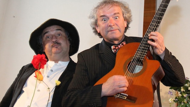 Winfried "Gloggi" Vollmann (left) and Fritz Schicho have been on stage together since 1979. (Bild: Robert Eichwald)