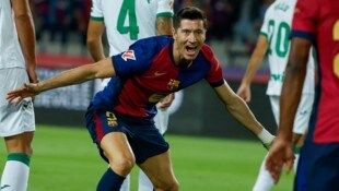 Robert Lewandowksi erzielte Barcelonas 6500. Liga-Tor.
