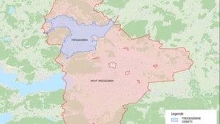 Trinkwasser in Klagenfurt-Wölfnitz ist nun wieder freigegeben. In den roten Stadtteilen soll das ...