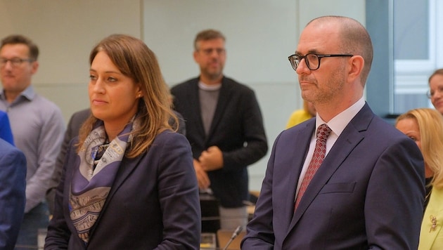 New acting deputy mayor: Dietmar Prammer (r.) - Tina Blöchl resigns in his favor. (Bild: Einöder Horst)