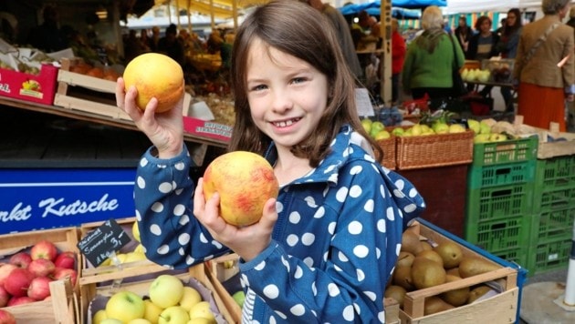 Äpfel gehören zum Herbst, zur Erntezeit, und zum Erntedank auf dem Benediktinermarkt. (Bild: Rojsek-Wiedergut Uta/Uta Rojsek-Wiedergut)