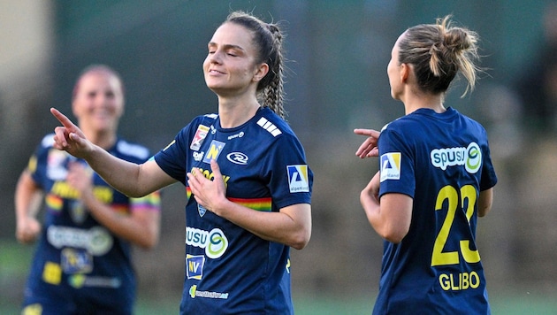 The women of SKN St. Pölten Rush have made it to the Champions League group stage for the third time in a row. (Bild: GEPA/GEPA pictures)