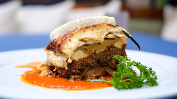 Moussaka (o.), Spanakopita, Souvlaki und mehr.