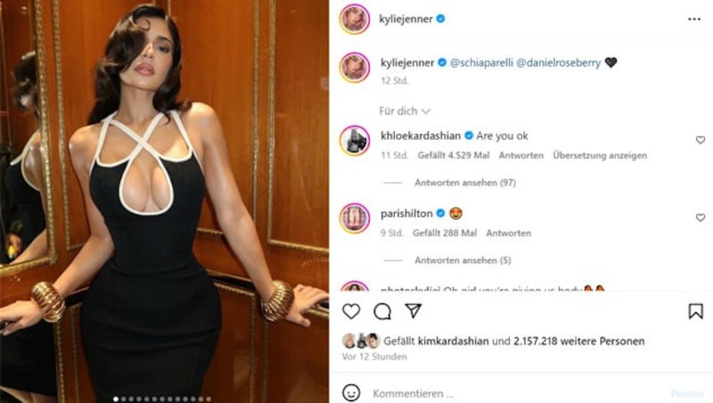 Kylie Jenner postete Aufnahmen des Auftritts auf Instagram.  (Bild: www.instagram.com/kyliejenner)