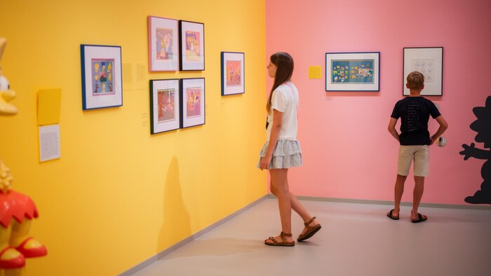 Noch bis 30. Juni 2025 wird den „Simpsons“ im Karikaturmuseum Krems gehuldigt.