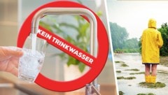 Die Überflutungen haben auch das Trinkwasser verunreinigt.   (Bild: Krone KREATIV/stock.adobe.com)