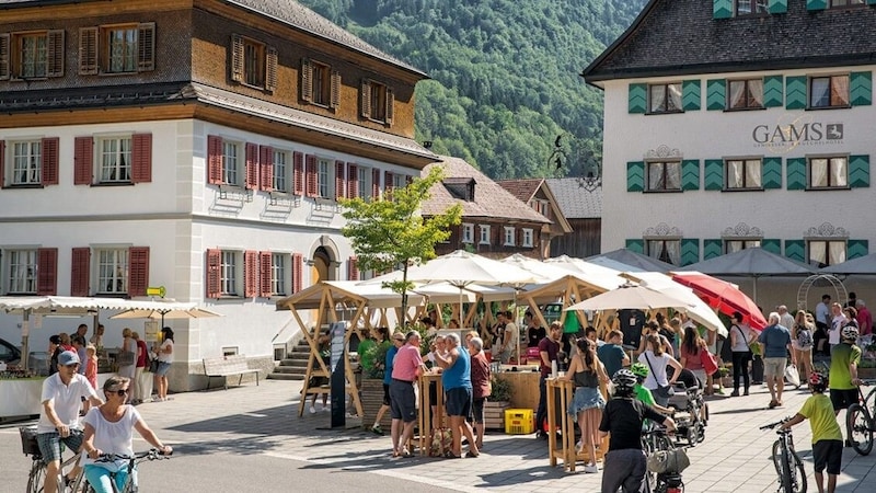 Der Markt in Bezau. (Bild: Bregenzerwald Tourismus)