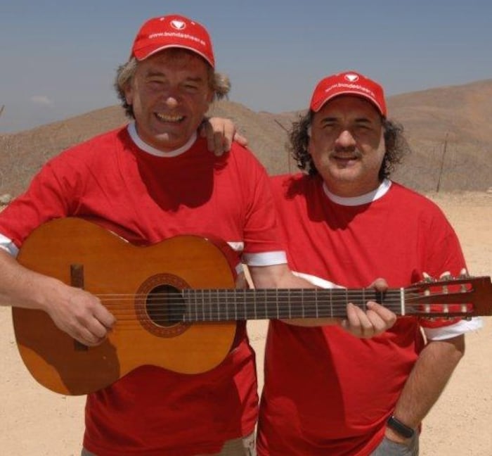 Gloggi&amp;Schicho on the Golan Heights.