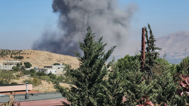 Since Monday, more than 700 people have been killed in Israeli airstrikes in Lebanon, almost 100 of them in a single day. (Bild: AFP)