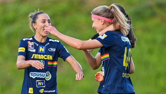 St. Pölten hat sich erneut für die Frauen-Fußball-Champions-League qualifiziert. (Bild: GEPA/GEPA pictures)