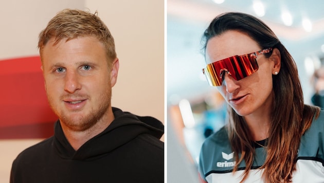 Carinthian sports stars Martin Hinteregger and Lara Vadlau are currently being criticized. (Bild: Gepa (2))