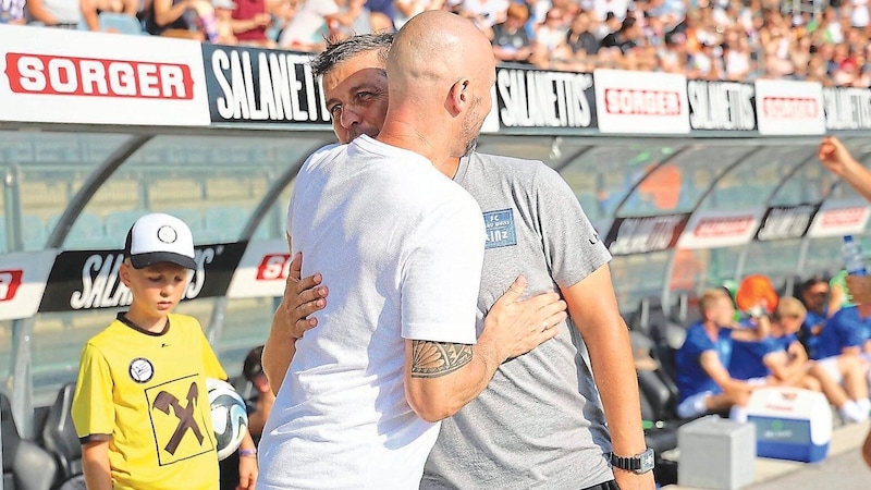 Heute hat die Freundschaft zwischen Ilzer und Scheiblehner eine kurze Sendepause. (Bild: GEPA/GEPA pictures)