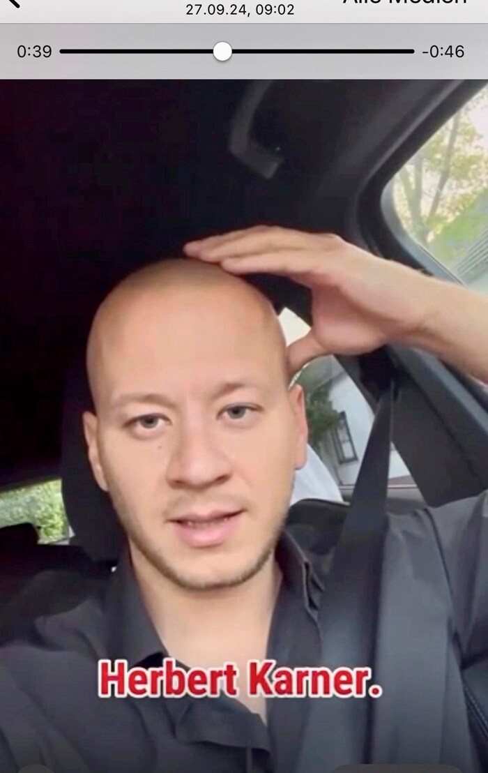 Maximillian Köllner im „Asyl-Video“.