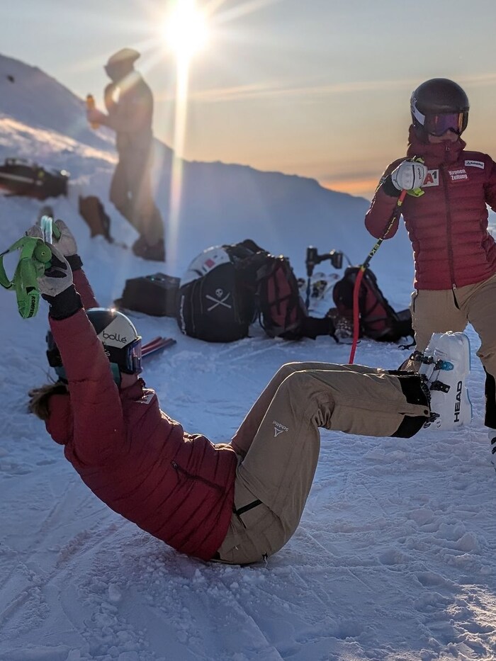 The conditions in Mount Hutt were much better at the end than at the beginning of the training ...
