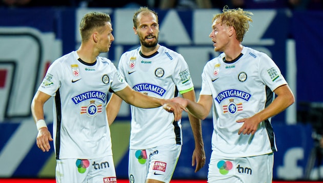 Sturm Graz have to play at "surprise team" Blau-Weiß Linz. (Bild: GEPA/GEPA pictures)