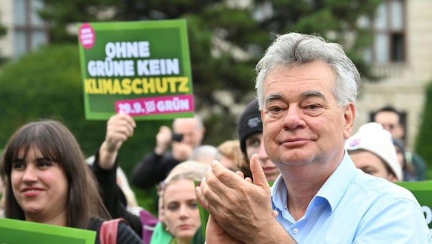 Vice-Chancellor Werner Kogler (Greens) in Vienna on Friday (Bild: APA/Helmut Fohringer)