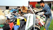 In Ober-Grafendorf müssen viele aufgrund der Hochwasser-Schäden ihre Wohnungen räumen, so auch ...
