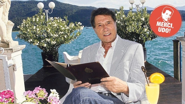 Udo Jürgens at his beloved Wörthersee. (Bild: Uta Rojsek-Wiedergut)