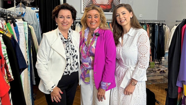 Margarete Kriz-Zwittkovits and the entrepreneurs Sissy Marczell and Susanne Jehl (from left to right). (Bild: WK Wien)