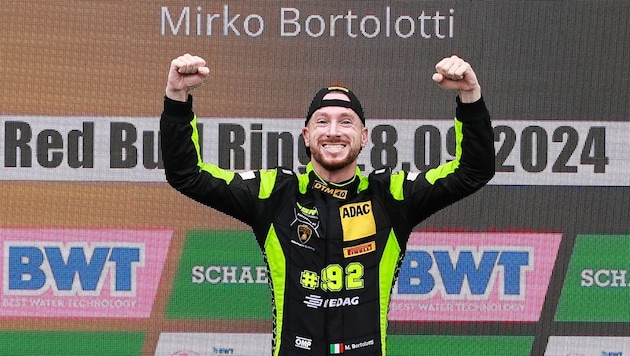 Mirko Bortolotti celebrates in Spielberg. (Bild: GEPA/GEPA pictures)