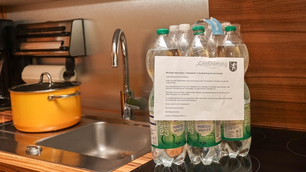 The affected households had to switch to mineral water, as the contamination was caused by the heavy rainfall. (Bild: Pressefoto Scharinger © Daniel Scharinger)