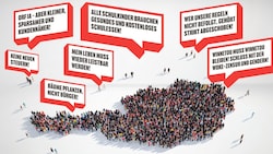 Die „Krone“-Plakatserie „Die Stimme Österreichs“ anlässlich der Nationalratswahl soll den Österreichern eine gewichtige Stimme geben. (Bild: Krone KREATIV/stock.adobe.com)