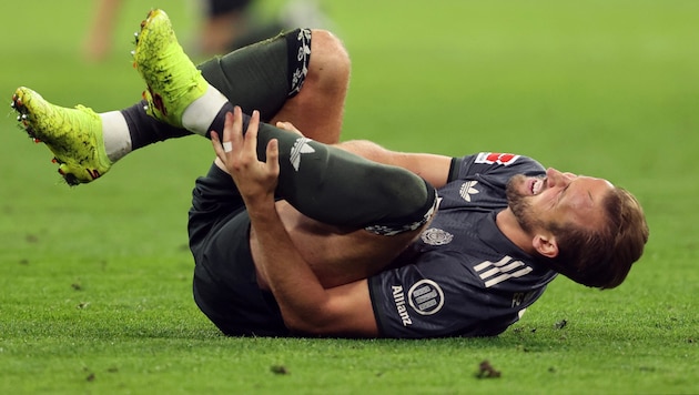 Harry Kane was injured in the top match against Bayer Leverkusen. (Bild: APA/AFP/Alexandra BEIER)