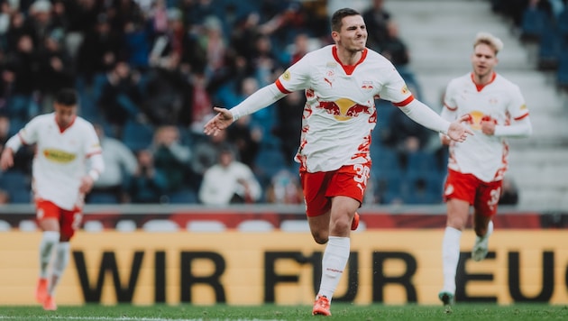 Player of the match against Vienna Austria: Oscar Gloukh. (Bild: Red Bull Salzburg/Heiko Mandl)