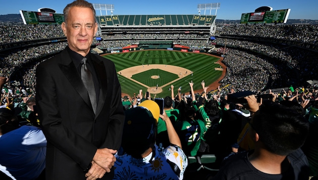 Zum letzten Spiel der Oakland A’s kamen fast 47.000 Fans ins „Coliseum“. Tom Hanks ärgert der Abschied. (Bild: Getty Images/Eakin Howard, APA/AFP/VALERIE MACON)