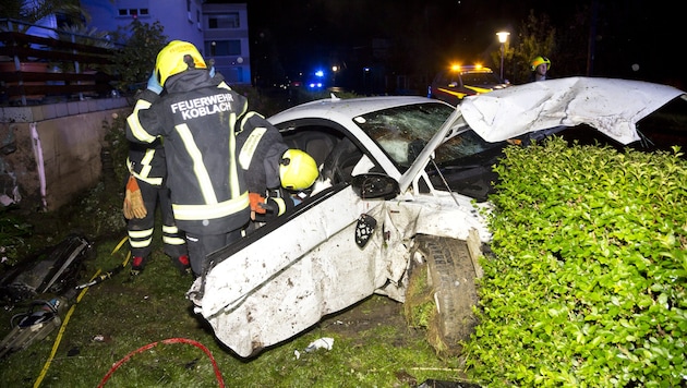 The car involved in the accident ended up as a total loss. (Bild: Mathis Fotografie)