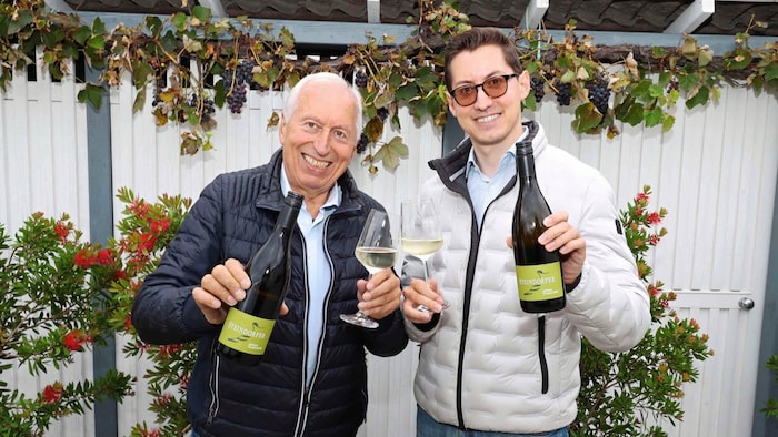 Das Weingut Steindorfer mischt mit einem Gelben Muskateller mit.