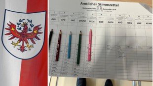 Elf Listen bzw. Parteien standen zur Auswahl.