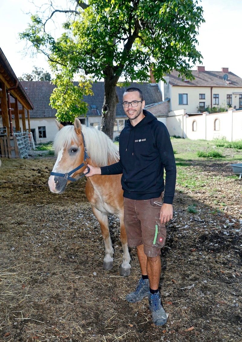 Andreas Maurer runs the organic farm with his parents. (Bild: Holl Reinhard/Reinhard Holl)